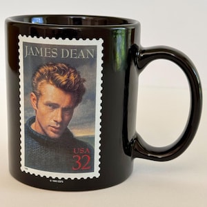 Vintage 1996 James Dean USPS Stamp Mug – Warner Bros Studio Store Exclusive