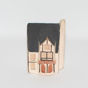 Miniature Toll House Figurine Vintage Philip Laureston Pottery. UK Collectible 714 Vintage