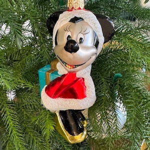 Minnie Mouse Vintage Disney Christmas Ornament Collectible  Kurt Adler, Rare Find!
