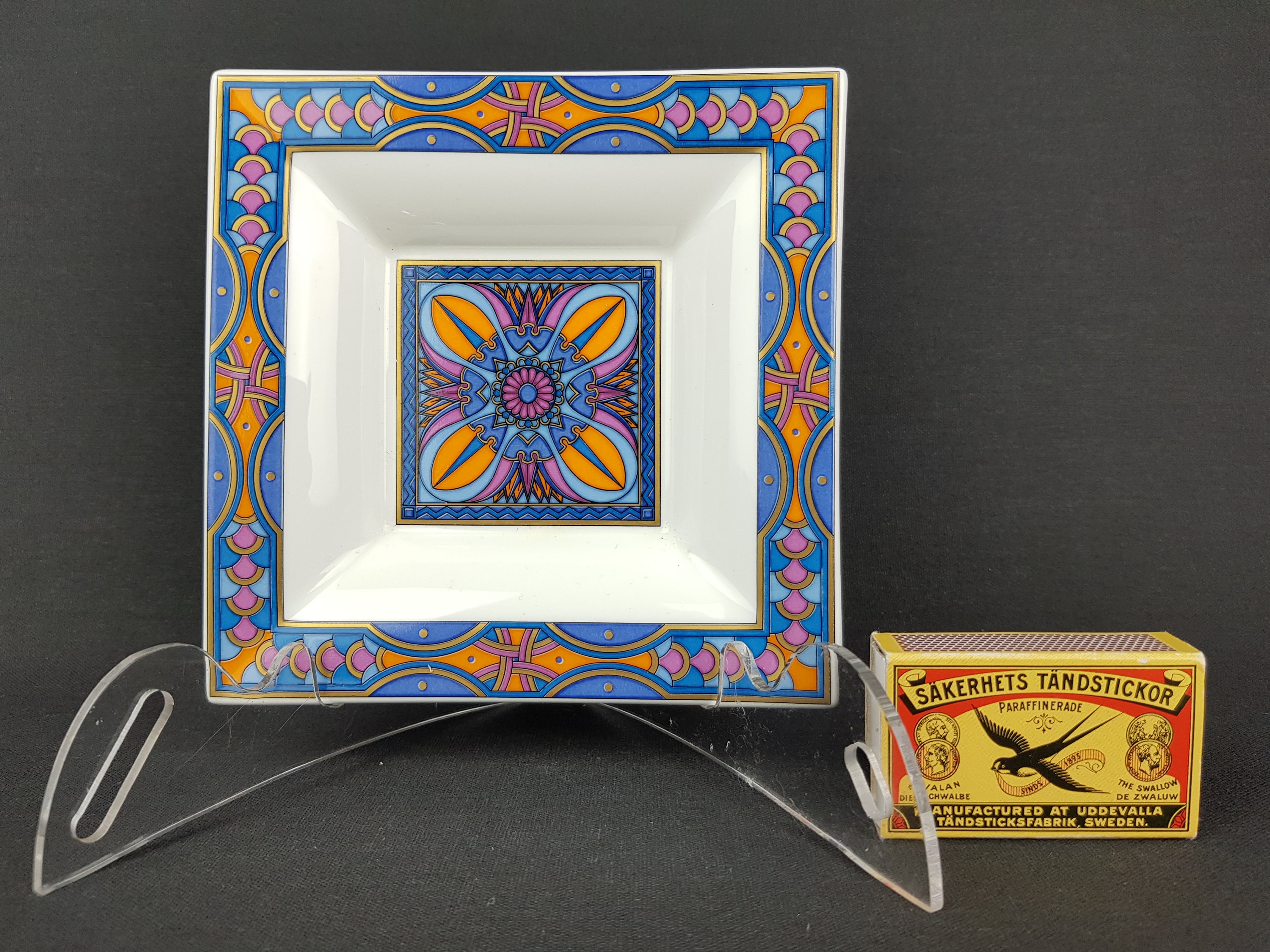 Villeroy & Boch Paloma Picasso 皿 Vintage VILLEROY and BOCH Paloma Picasso Bangkok Square Dish Bowl