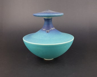 Pièce de poterie bleue hollandaise OTTO ZEEGERS, 1996 Pays-Bas