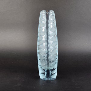 Rare Vintage ZELEZNY BROD SKLO Lilac/Blue Neodymium Glass Vase from Czechoslovakia 1960-70&#39;s by Vaclav Horacek