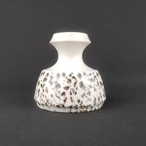 Vintage STEULER KERAMIK White Fat lava Vase 319-10 West German Pottery 1960s