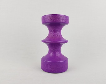 Vintage STEULER KERAMIK Purple Fat Lava Candle Holder &quot;Cascad&quot; Series Cari Zalloni 149 15 West German Pottery 1969s