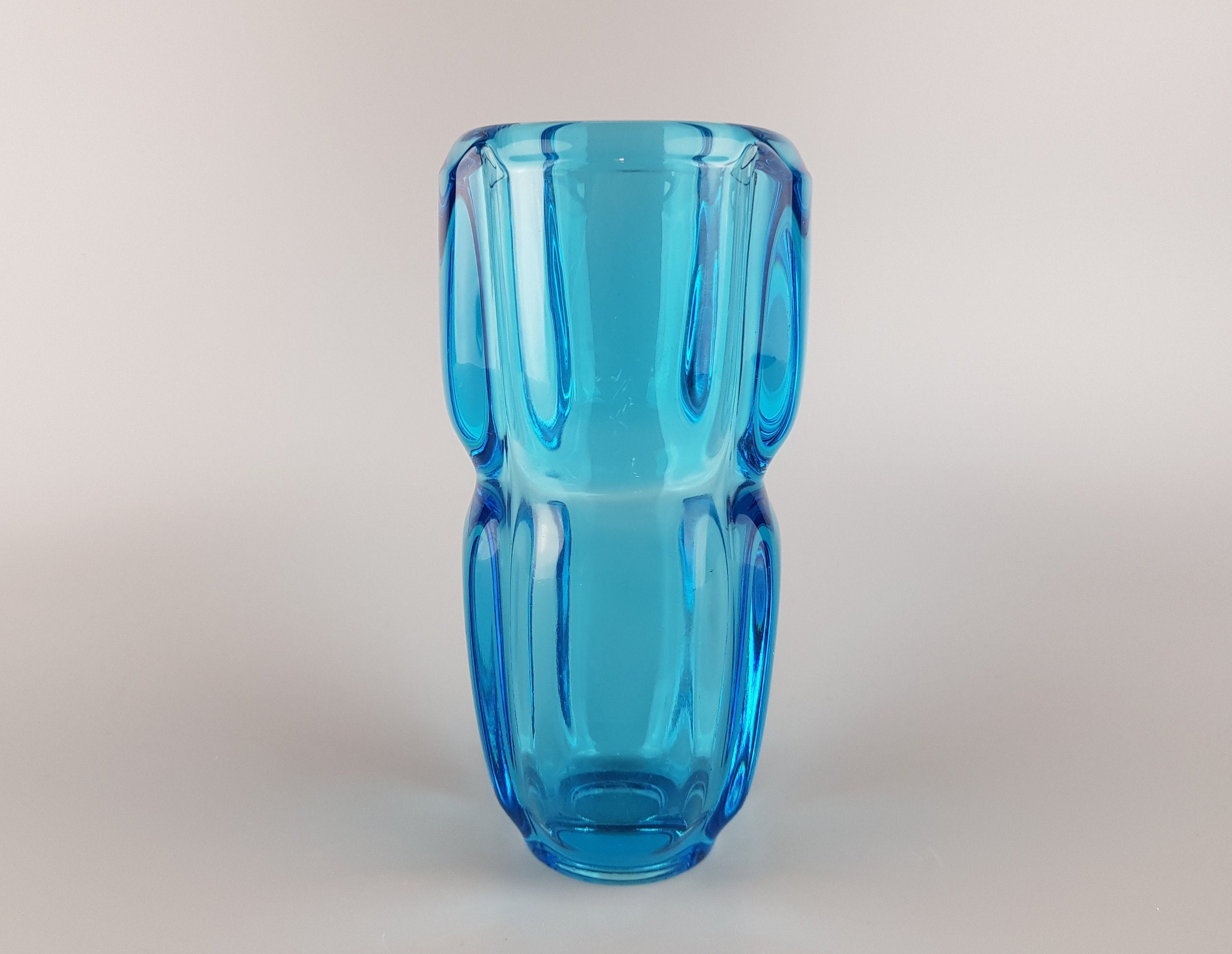 ビンテージ チェコスロバキア製 Sklo Union フラワーベース チェコ