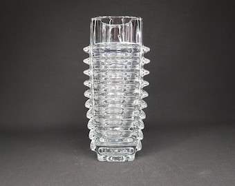 フランティシェク・ヴィズナー チェコ ガラス 花瓶 1970年代 希少品