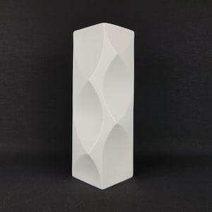 Vintage HUTSCHENREUTHER PORCELAIN Op Art Vase 5091/28 from the &quot;Archais&quot; Series by H.Fuchs 1968