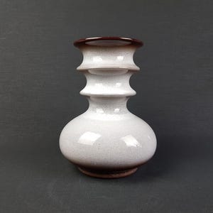 Vintage STEULER KERAMIK Grey Vase &quot;Cascad &quot; Serie by Cari Zalloni 224-20 West German Pottery 1969s
