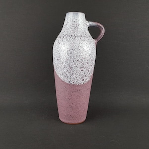 Vintage GRAMANN RÖMHILD Topferei Studio Art Pottery Speckled Pink/ Purple Vase  East German Pottery 1960s