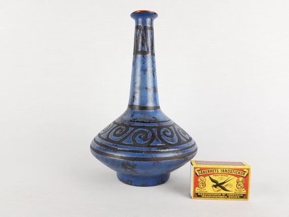 ヴィンテージ CERAMANO レッドセラミック花瓶 121 ペルガモン装飾