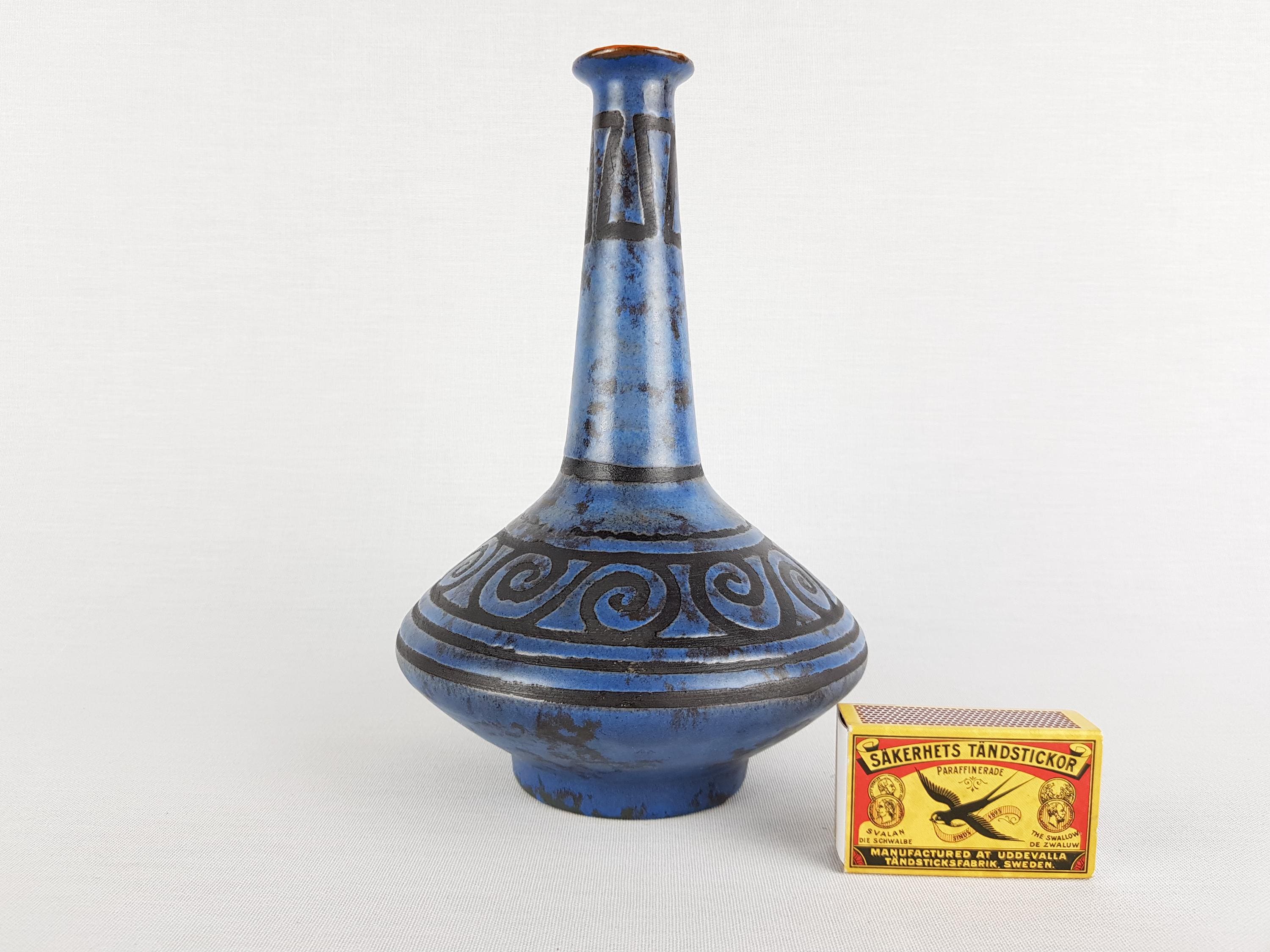 ヴィンテージ CERAMANO レッドセラミック花瓶 121 ペルガモン装飾