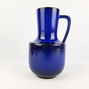 Vase vintage STEULER KERAMIK bleu pichet 141-20 poterie ouest-allemande des années 1960