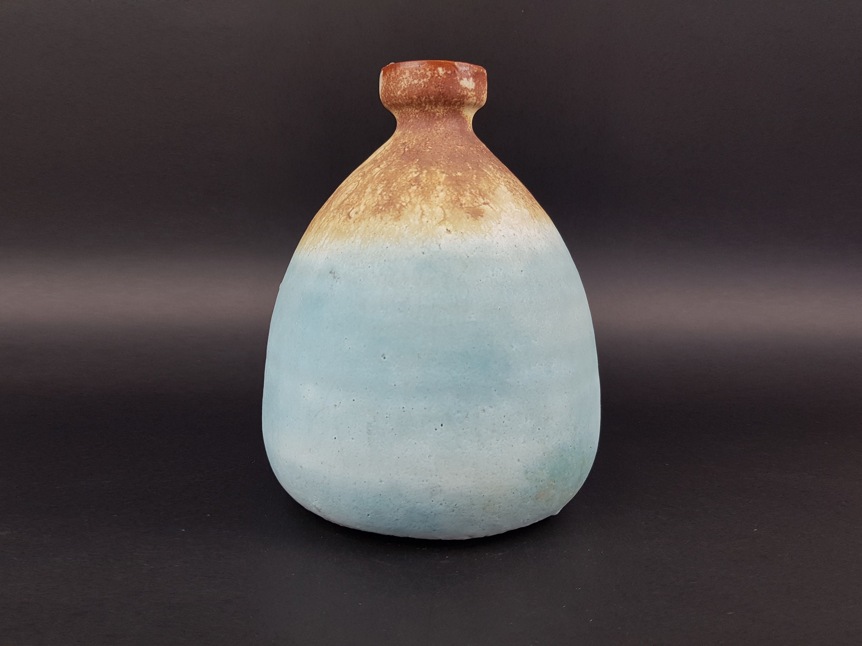 ヴィンテージ ELMER KUBICEK スタジオアート陶器 スタイリッシュな花瓶