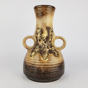 Vintage DÜMLER & BREIDEN Fat Lava Vase 1142/30 West German Pottery 1960s