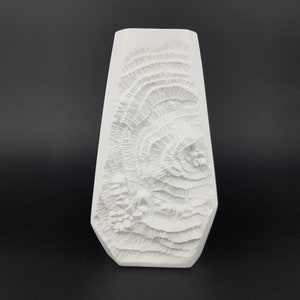 Vintage AK KAISER Op Art Vase with Fossil decor by Martin Freyer 276/0 from West Germany 1970&#39;s