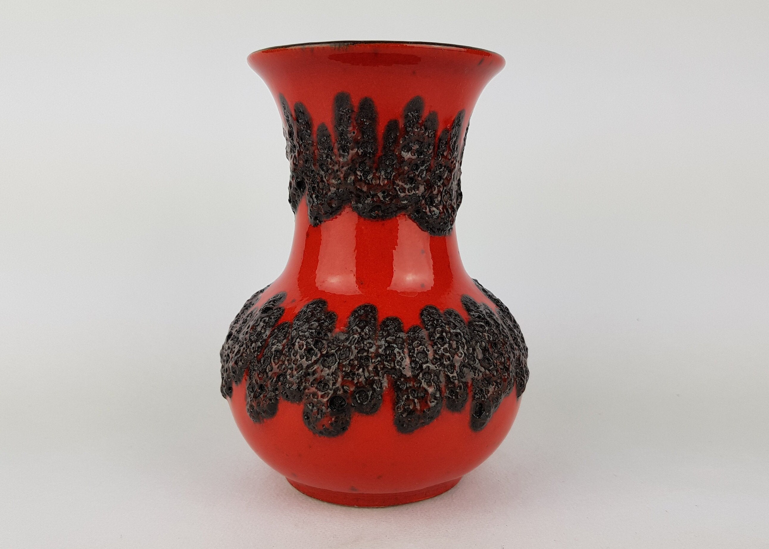 Vintage BAY KERAMIK Fat Lava Vase West German Pottery - Etsy