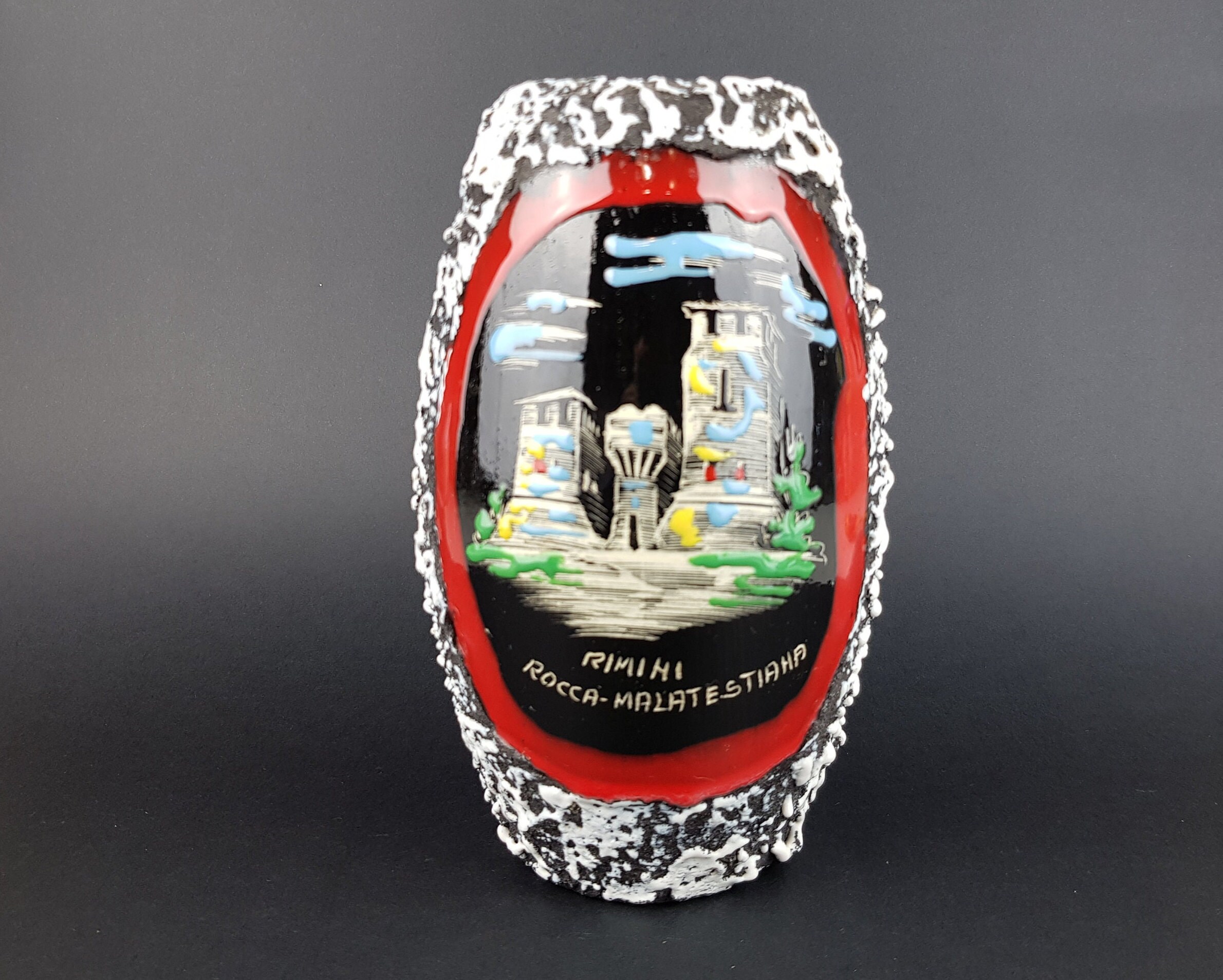 Vintage Ceramiche Giulianelli SAN MARINO Jarrón Cerámica italiana 1960s