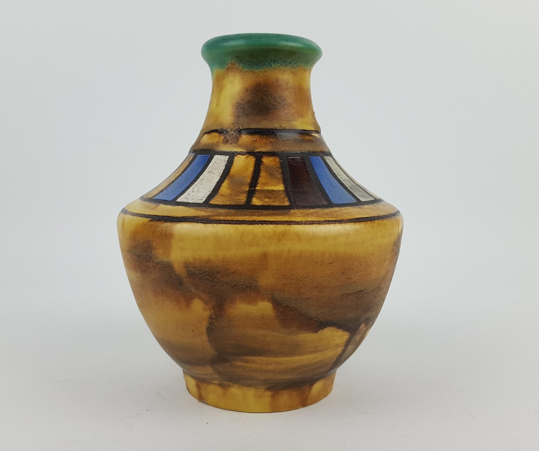 ドイツ Ceramanoの花瓶】ヴィンテージ 392