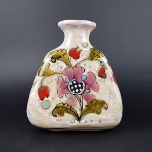 イタリア製　陶器　花瓶 イタリアの陶芸作品 陶器 花瓶/ピッチャー 手描き模様 レモン
