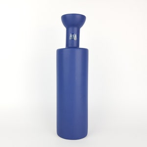 Vintage ASA SELECTION (former Sgrafo Modern) Blue Vase West German Pottery 1980s