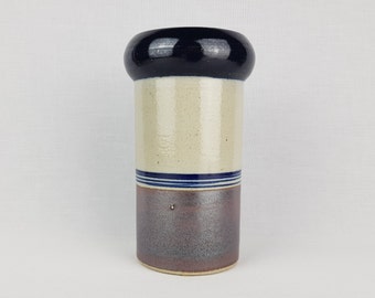 Vintage CARL HARRY STÅLHANE "Designhuset" stengodsvas från Lindköping, Sverige 1970-talet