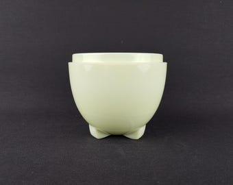 Yellow Colopal Glass Tobacco Jar executed by Glasfabriek Leerdam Designed by Andries Dirk Copier 1931