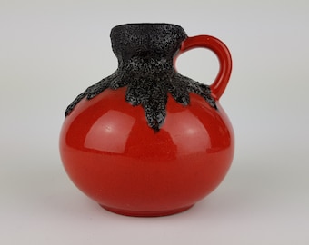 【Fat Lava】Roth Ceramic 赤×黒　フラワーベース FAT LAVA (ファットラヴァ) ヴィンテージフラワーベース - SOUTH