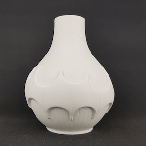 Vintage SCHERZER PORZELLAN Op Art Batman Vase West German Pottery Bavaria 514/2