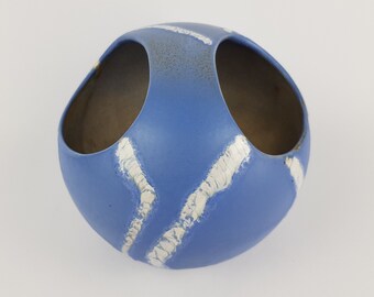 Vintage SCHLOSSBERG KERAMIK Fat Lava Planter Vase with AZUR Decor 1970s West German Pottery