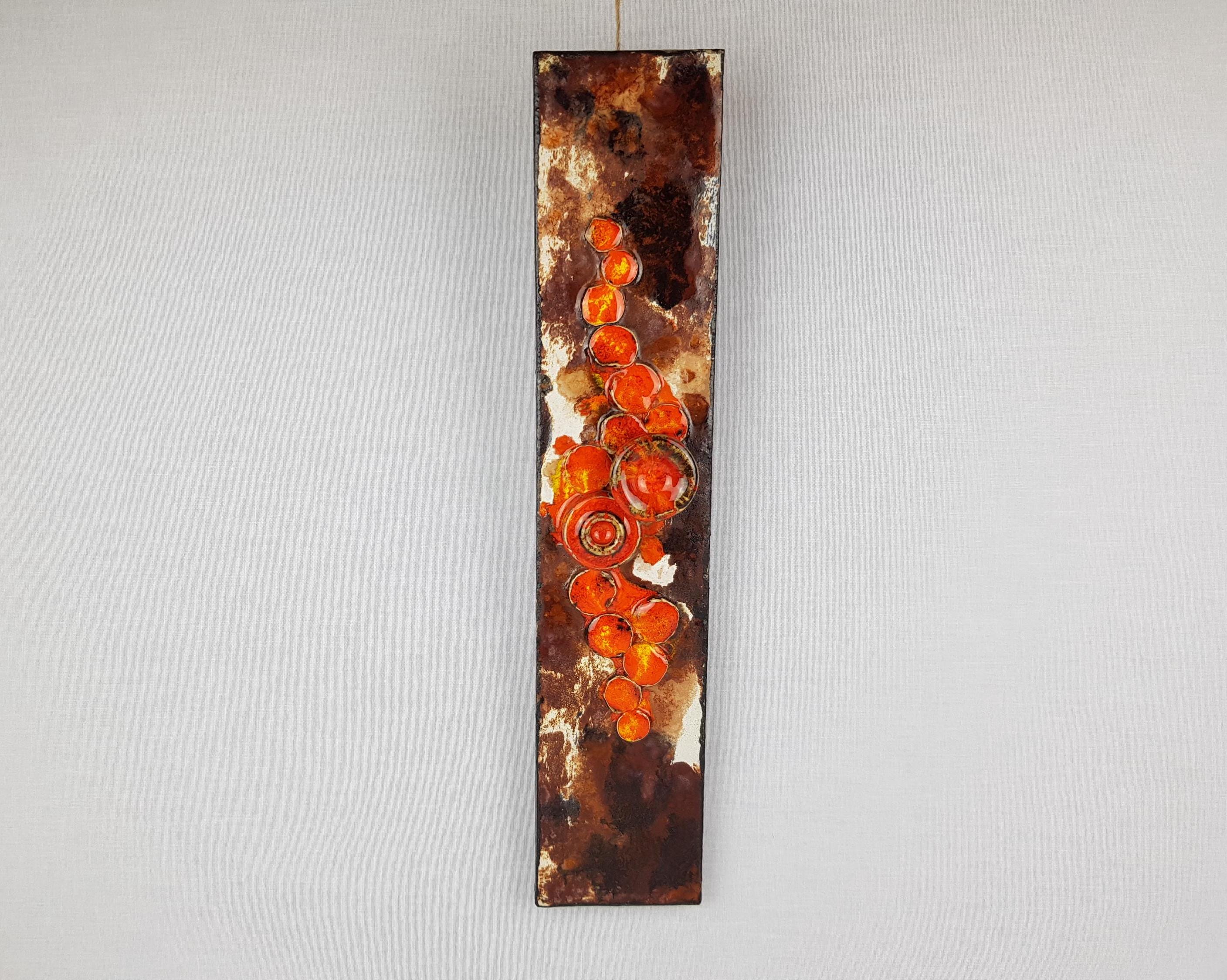 Vintage RUSCHA KERAMIK Wall Plate 773-2 With 3D Mushroom Decor