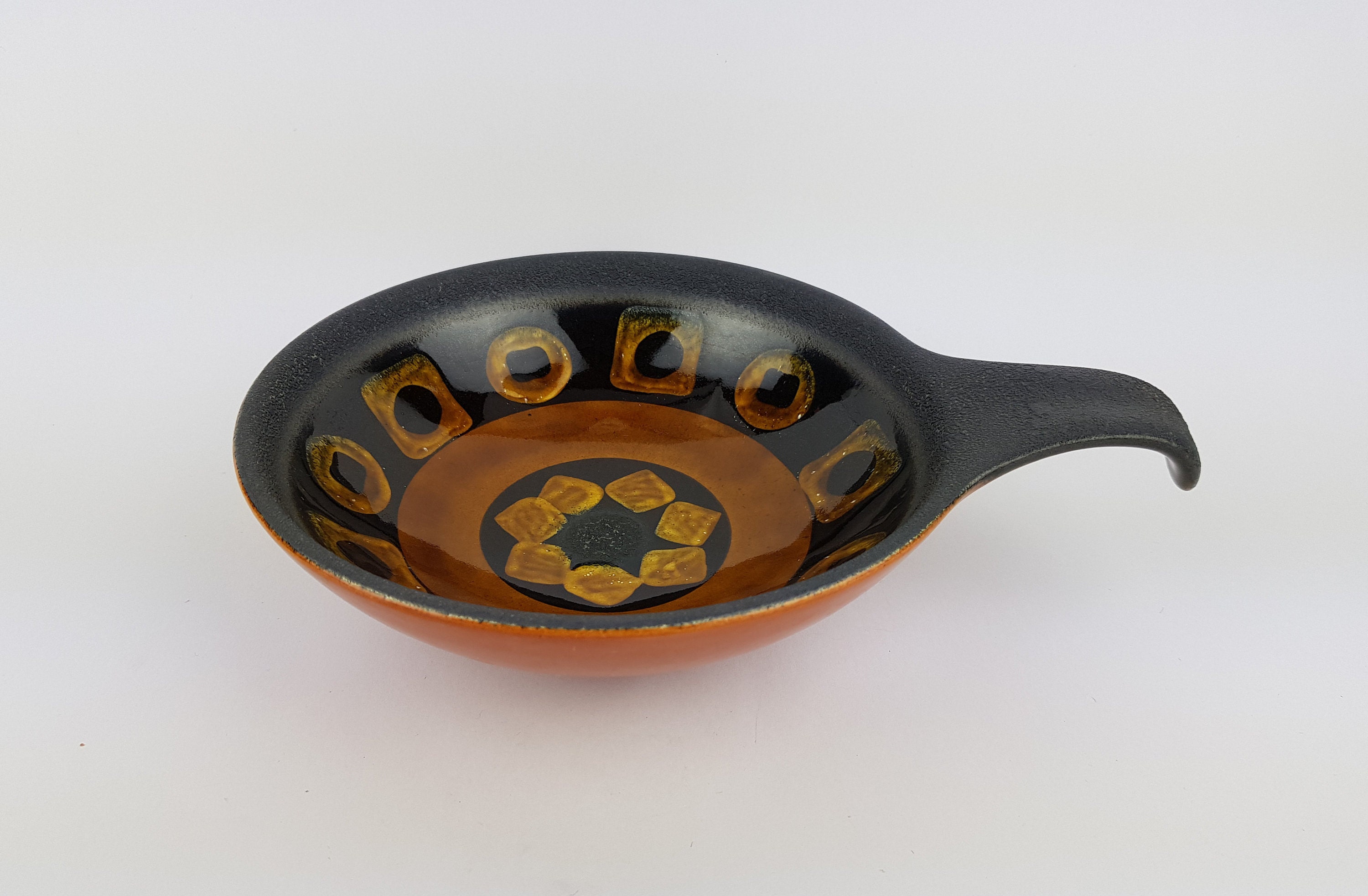 Vintage DUMLER UND BREIDEN Brown Fat Lava Ceramic Bowl 206 Vintage DUMLER UND BREIDEN Brown Fat Lava Ceramic Bowl 206