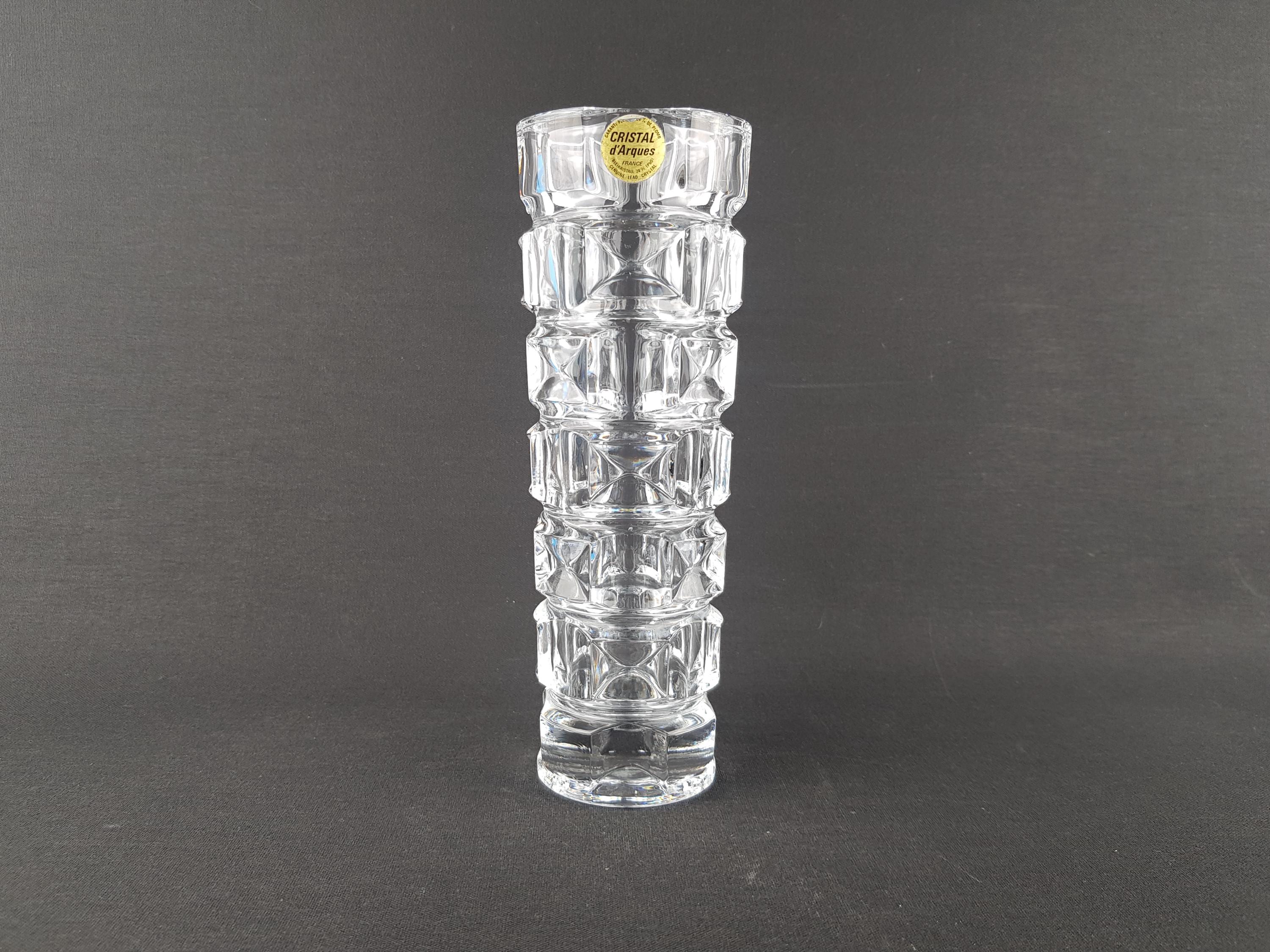Figurine Vintage Cristal D'Arques - Dauphin Bleu / Cristal Clair - Verre H12cm