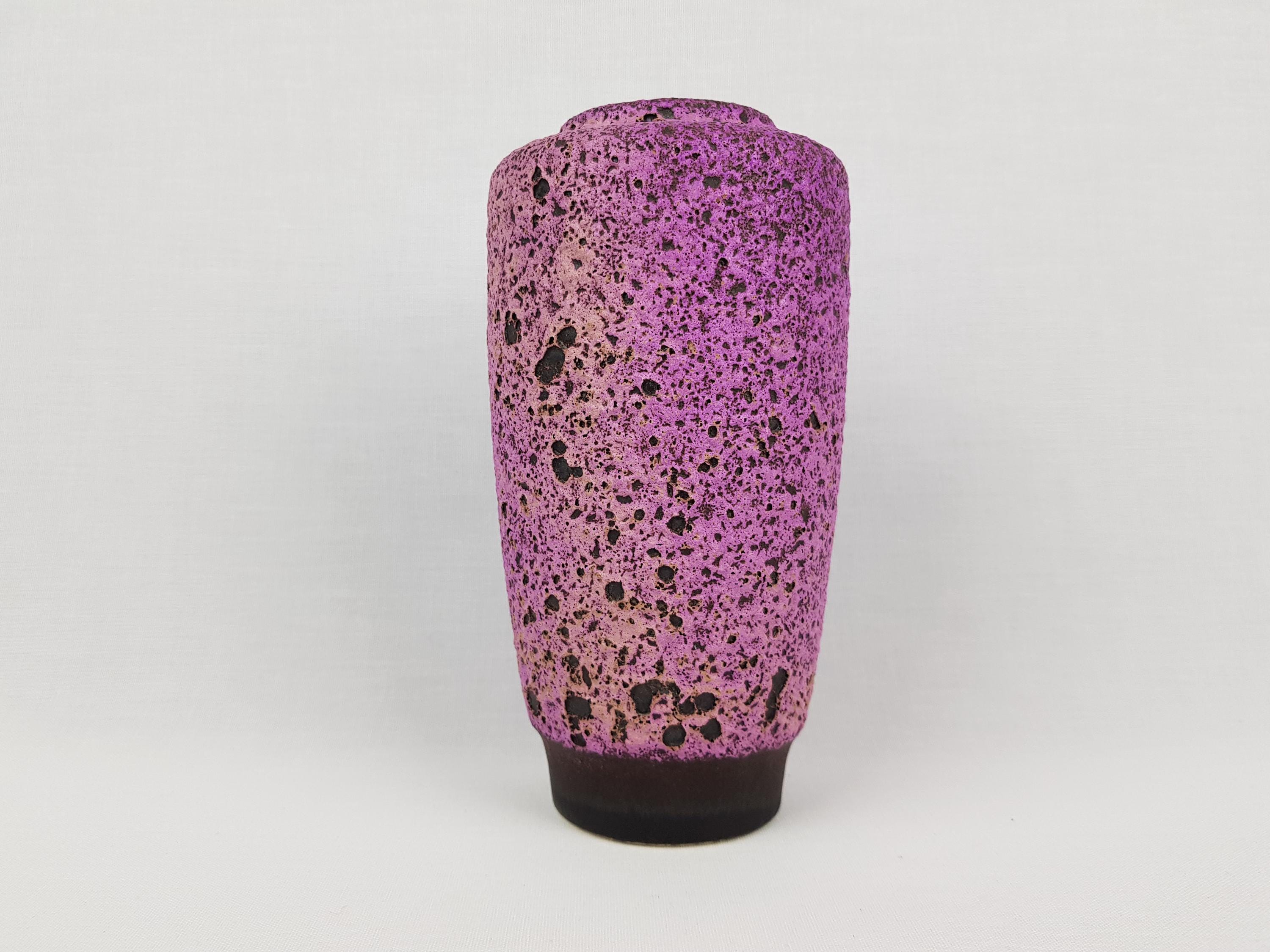 Vintage STEULER KERAMIK Purple Fat Lava Vase 156-20 West