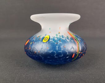 ヴィンテージアートガラスの花瓶 – ミルフィオリ/ムリーネスタイル