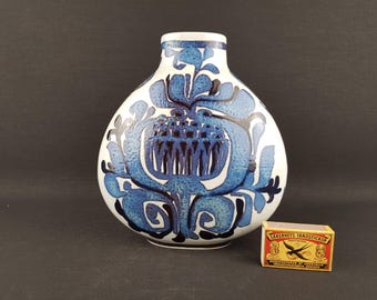 Vintage ROYAL COPENHAGEN Blue Vase Tenera Fajence Series 427 3114