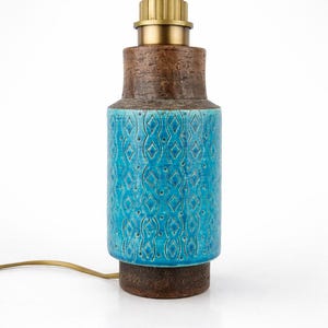 Vintage BITOSSI Table Lamp By Aldo Londi Italian Pottery 1960s 1970s