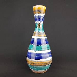 Very Rare Vintage 1970s IPARMUVESZ BUDAPEST Hungarian Studio Pottery Art Vase