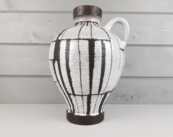 ヴィンテージ グリーン レッド CARSTENS KERAMIK 花瓶 1256-22