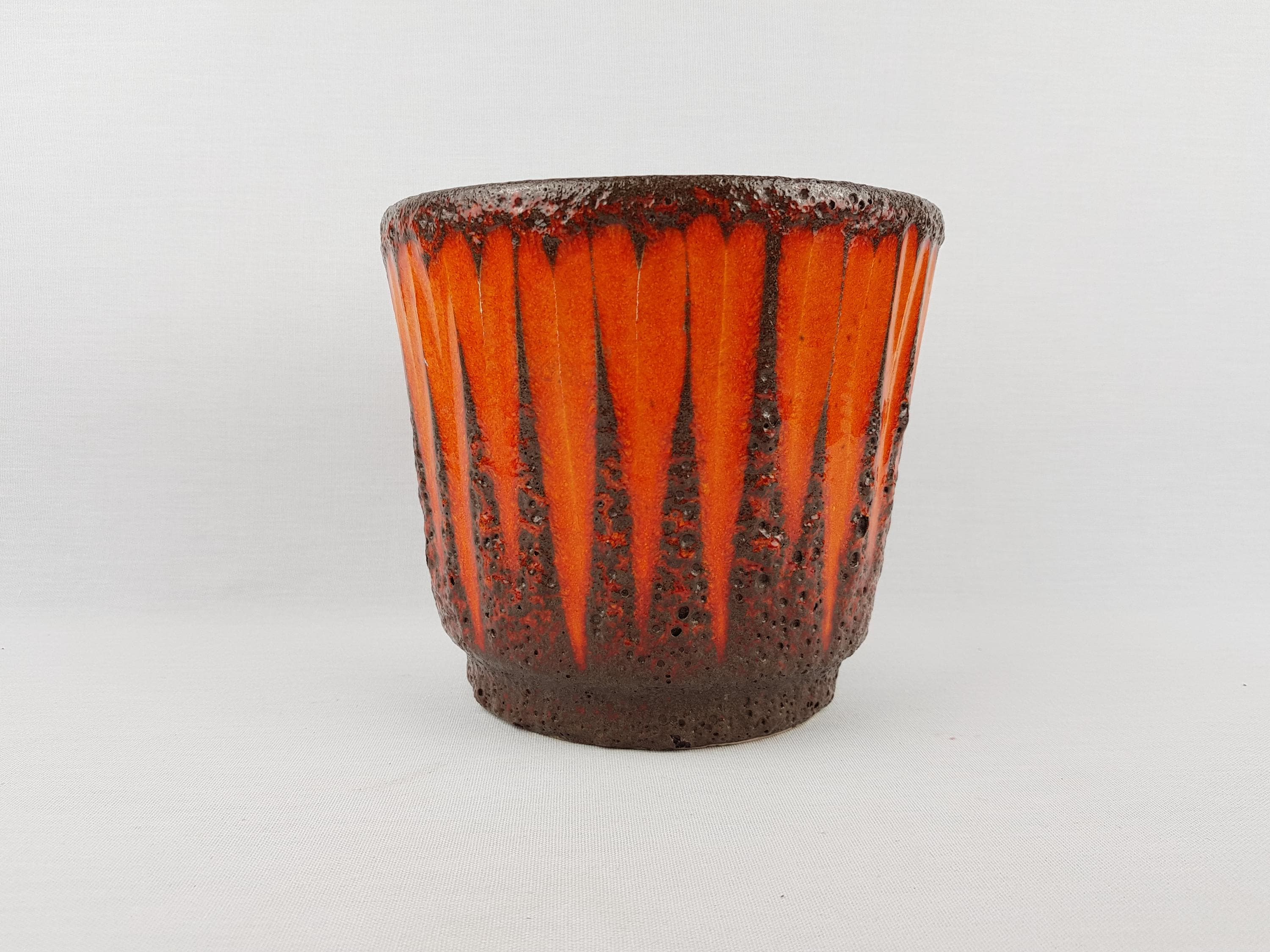 1点もの Fat Lava 植木鉢 Fohr Keramik 1960年代