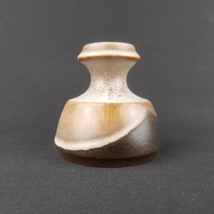 Vintage STEULER KERAMIK Brown and Beige Vase 319-10 West German Pottery 1960s