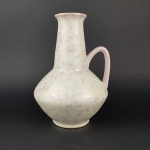 Vintage CARSTENS TONNIESH0F KERAMIK Soft Pink and Beige Mottled Vase 1507 27 West German Pottery 1960s