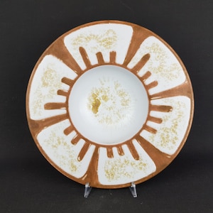 Vintage KARLSRUHER MAJOLIKA Dish/ Bowl 296 by Eva Fritz Lindner West German Pottery 1970s