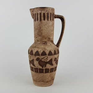 Vintage CERAMANO Vase with Agina Decor, West German Pottery #