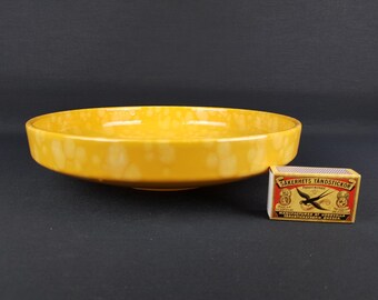 Vintage SCHEURICH KERAMIK Yellow Bowl 340 26 West German Pottery