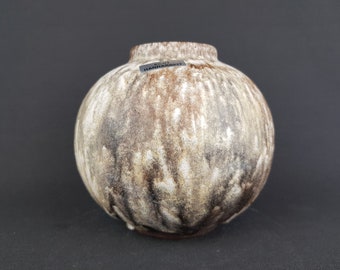 Ruscha_「Enzian」_320/3 Vintage RUSCHA Keramik Vase With Enzian Decor, West German