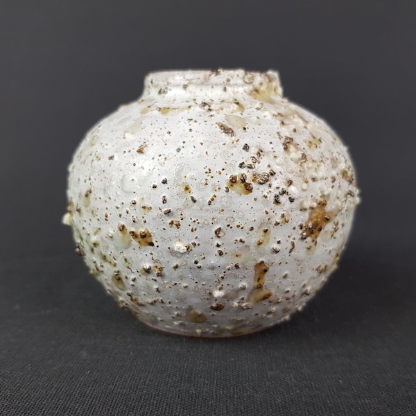 Vintage STUDIO POTTERY Ball Vase By Walter Lehr from Keitum Sylt West Germany 1960-1970s