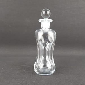 Small Vintage HOLMEGAARD Kluk Kluk Clear Glass Decanter by Jacob Bang from Denmark 1970s