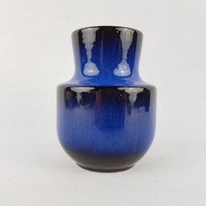 Vase vintage STEULER KERAMIK bleu 140-10, poterie ouest-allemande des années 1960