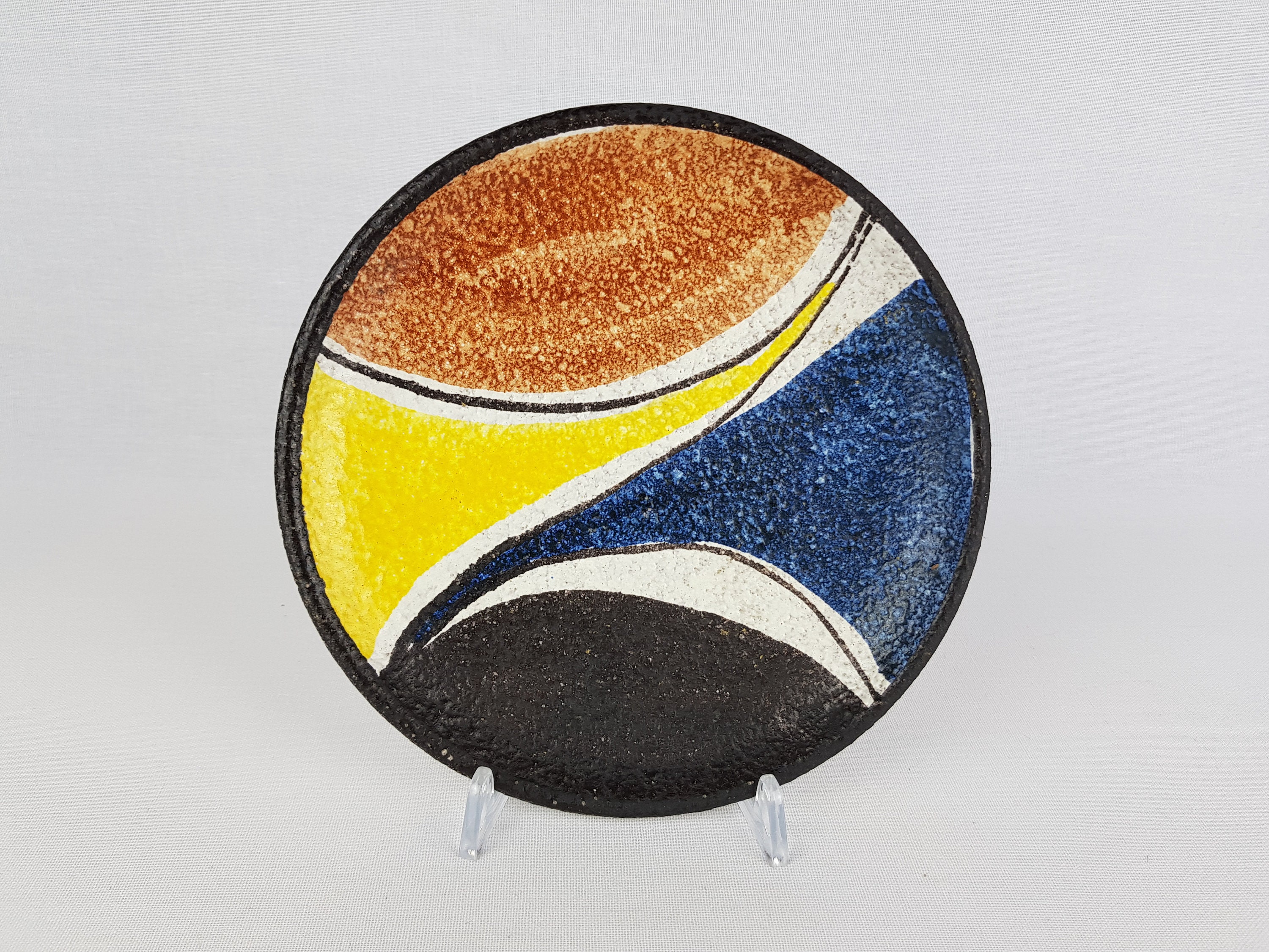 Vintage RUSCHA KERAMIK Wall Plate With MILANO Decor 717 West