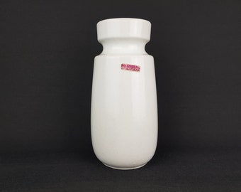 ヴィンテージ SCHEURICH KERAMIK ホワイト花瓶 242 22 西ドイツ陶器